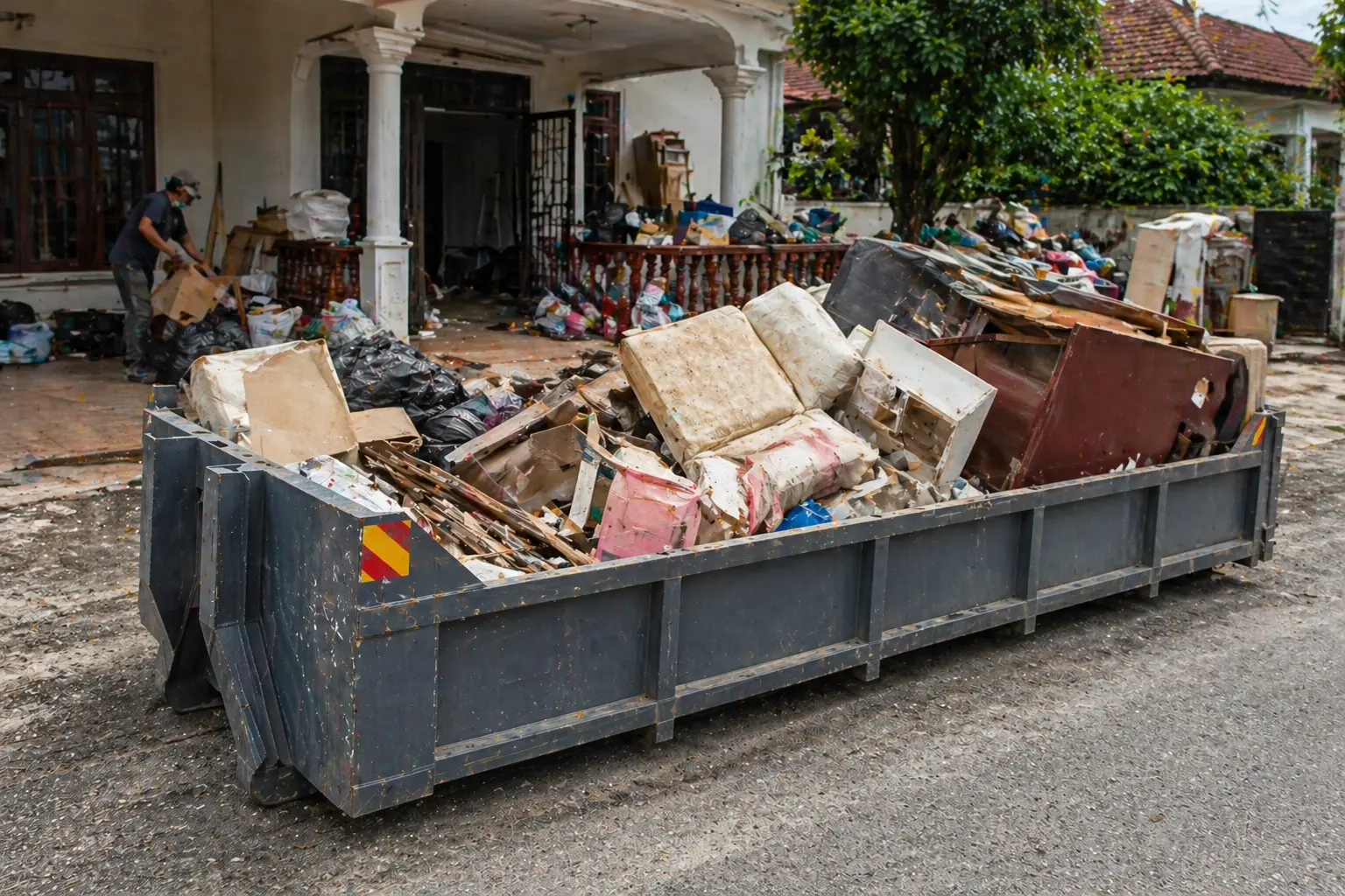 servis tong roro untuk pembersihan rumah besar