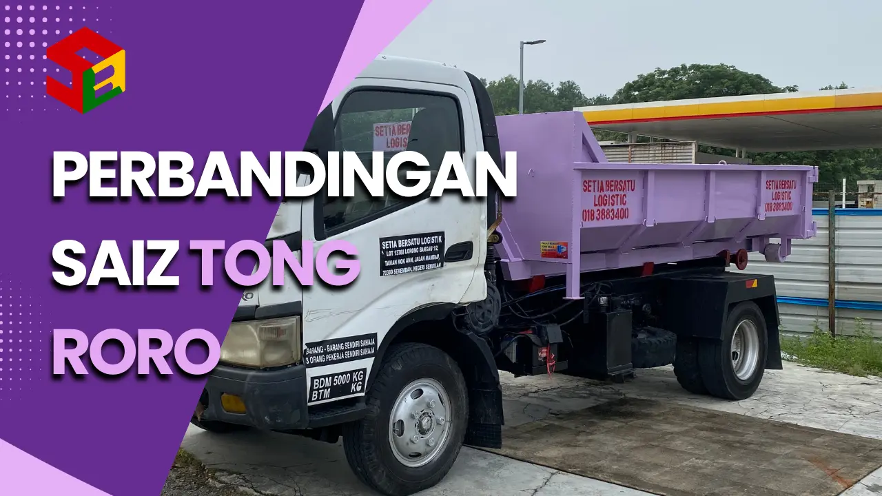 perbandingan saiz tong roro 2 kaki dan 4 kaki