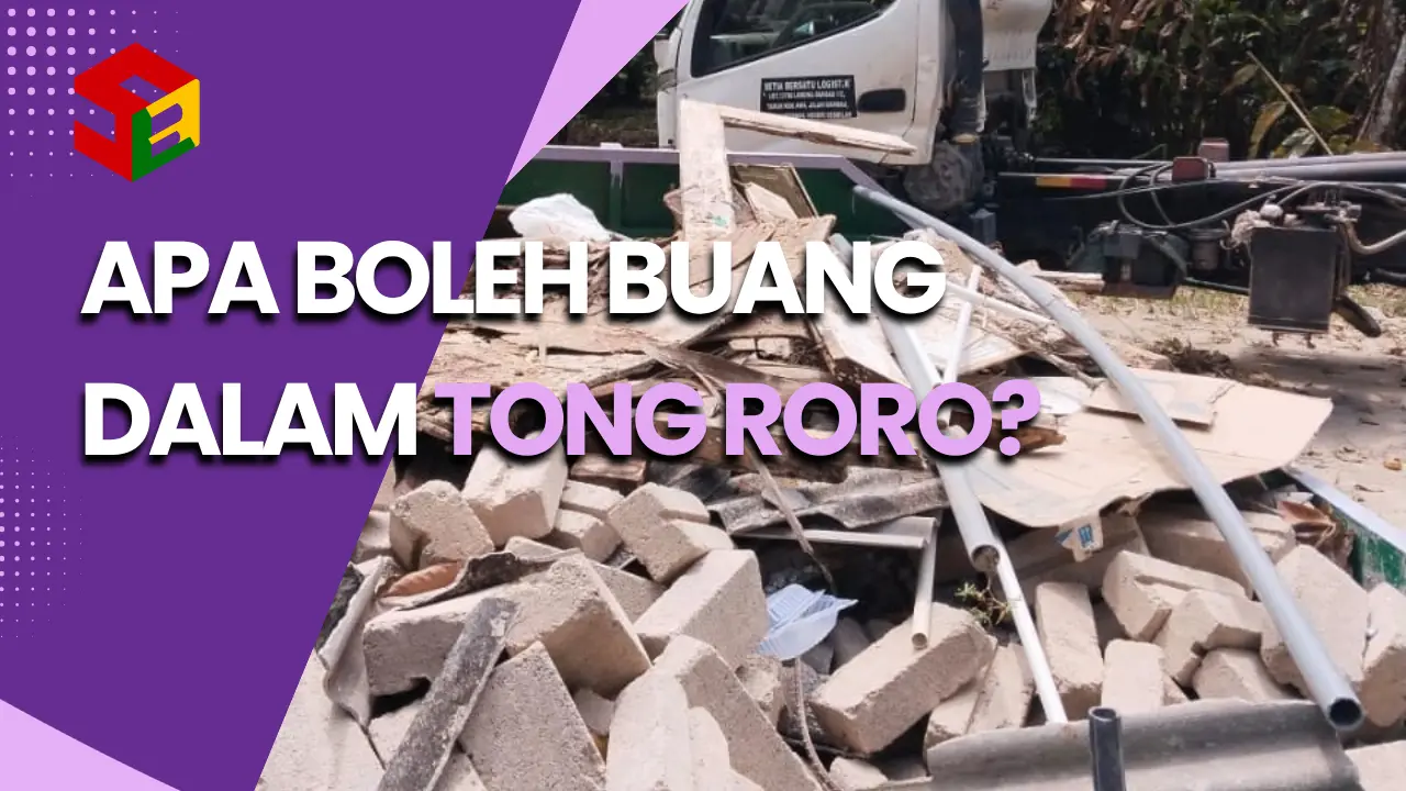 sampah dan barang yang boleh buang dalam tong roro
